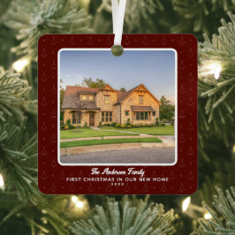 New Zuhause House Foto First Christmas Ornament Aus Metall