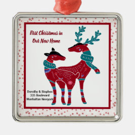 New Zuhause Nordic Folk Art Scandic Ornament Aus Metall