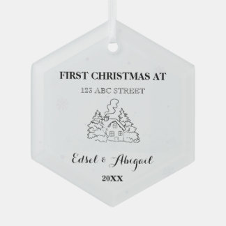 New Zuhause Ornament - Personalisierter neuer Zuha Aus Glas