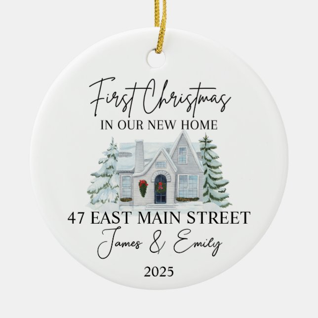 New Zuhause Ornament, Zuhause Weihnachtsschmuck (Vorne)