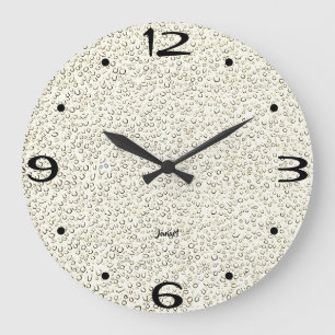 New Zuhause Perfect Bad Wall Timepiece LT Brown Große Wanduhr