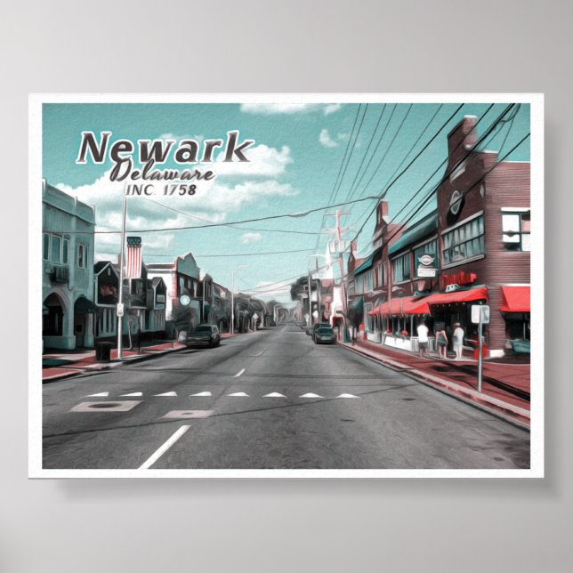 NEWARK DELAWARE POSTER (Vorne)