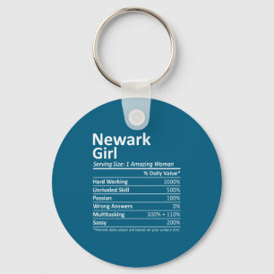 Newark Mädchen Nj New Jersey Lustige Stadt Heimat Schlüsselanhänger