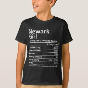 Newark Mädchen Nj New Jersey Lustige Stadt Heimat  T-Shirt