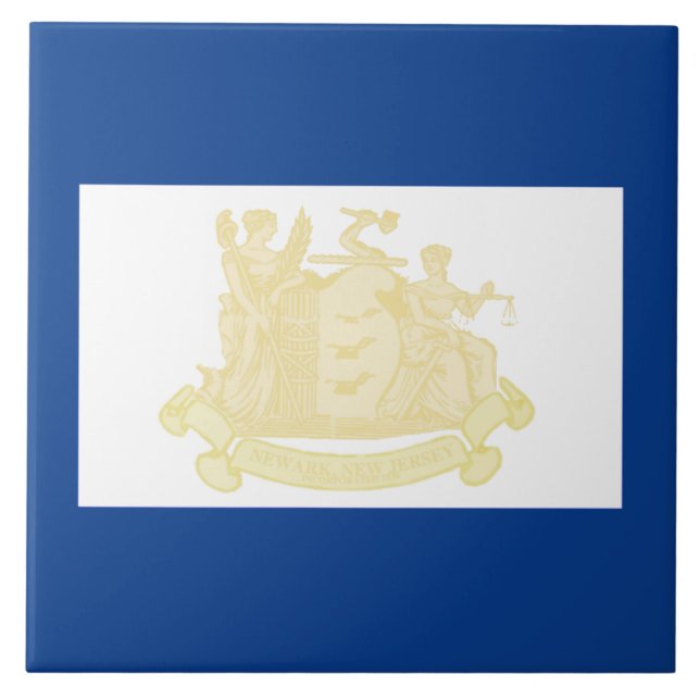 Newark (New Jersey) City Flag Fliese (Vorderseite)