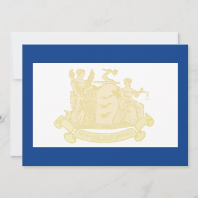 Newark (New Jersey) City Flag Karte (Vorderseite)