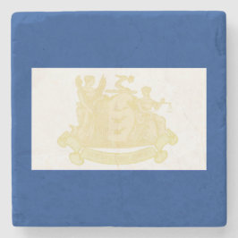 Newark (New Jersey) City Flag Steinuntersetzer