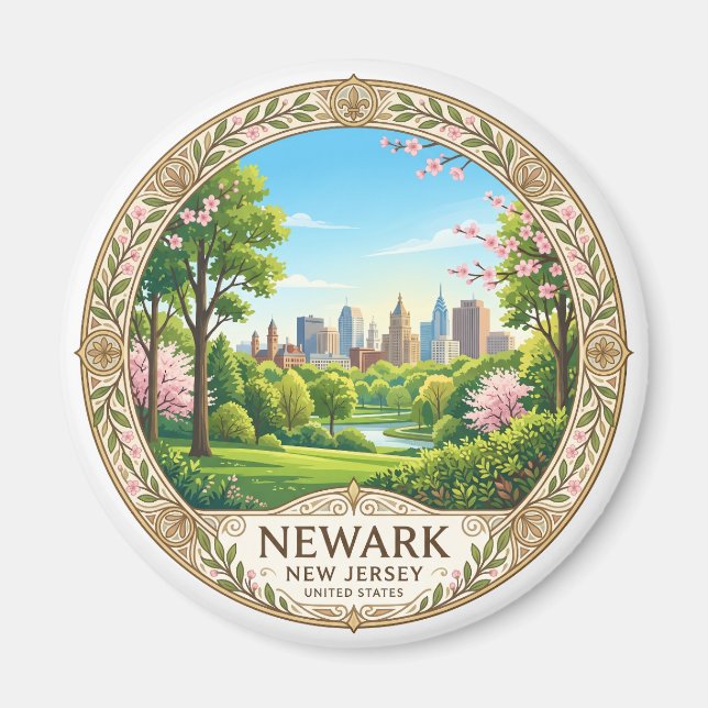Newark New Jersey Magnet (Vorne)