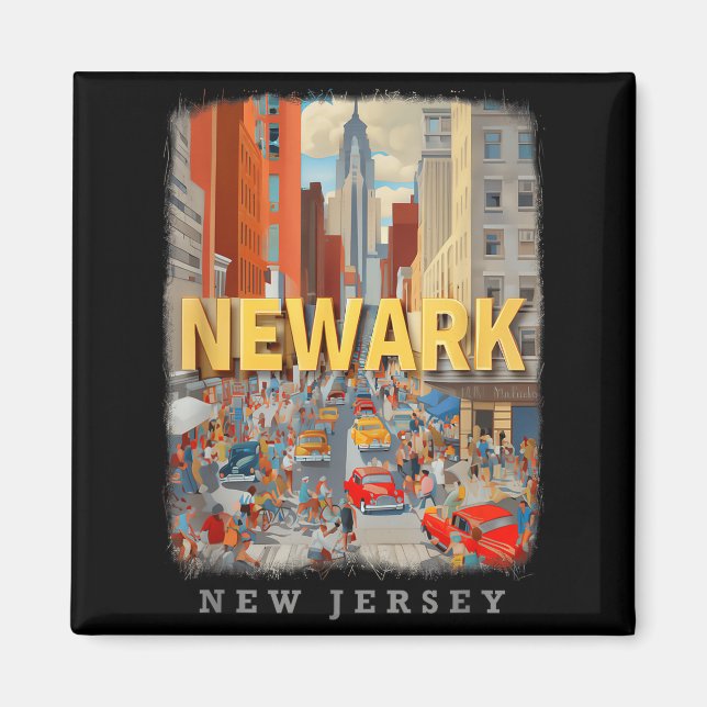 Newark New Jersey Nj Urban Energy Sd649  Magnet (Vorne)