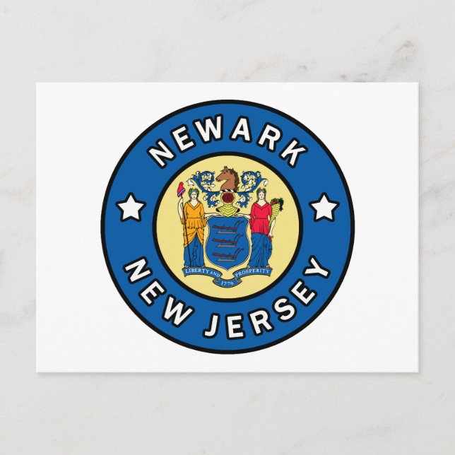 Newark New Jersey Postkarte (Vorderseite)