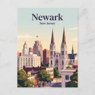 Newark, New Jersey Postkarte