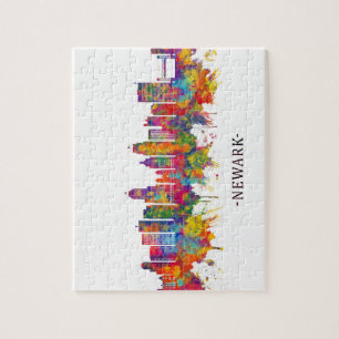 Newark New Jersey Skyline Puzzle