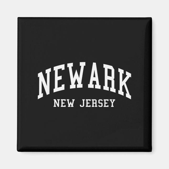Newark - New Jersey - Throwback Design - Clic  Magnet (Vorne)