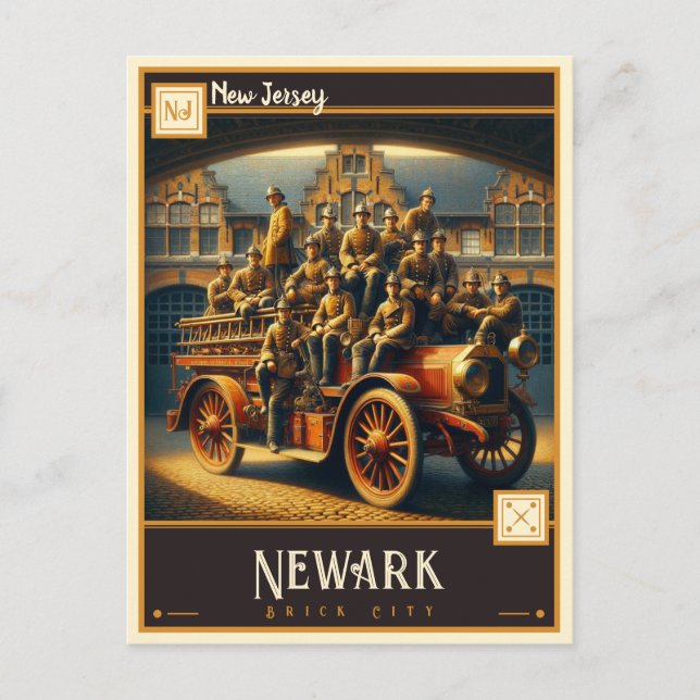 Newark, New Jersey | VINTAG Postkarte (Vorderseite)