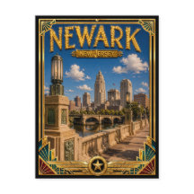 Newark New Jersey Vintage Art Deco Golden Age
