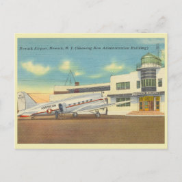 Newark New Jersey Vintager Flughafen in den 40er J Postkarte
