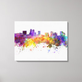 Newark skyline im Watercolor background Leinwanddruck