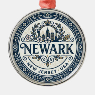 Newark USA Ornament Aus Metall