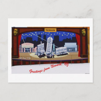 Newark-Wandgemälde Postkarte