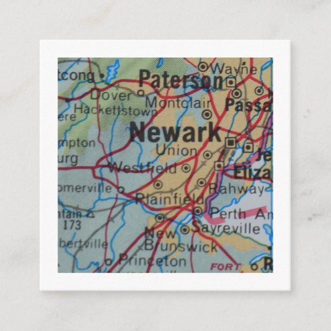 Newark, wir haben die neue Adresskarte verschoben Begleitkarte (Vorderseite)