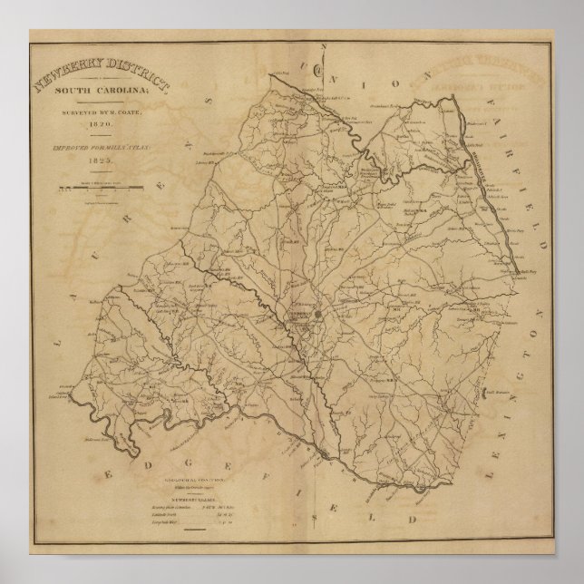 Newberry District, South Carolina Poster (Vorne)