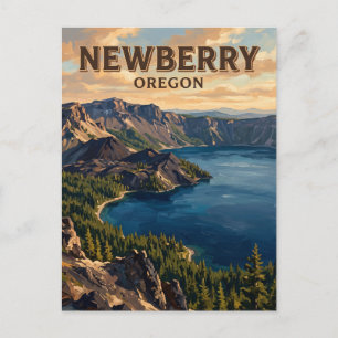 Newberry National Volcanic Monument Oregon Postkarte