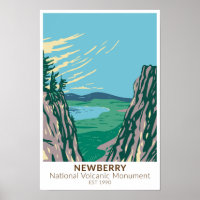 Newberry National Vulcanal Monument Oregon Vintag
