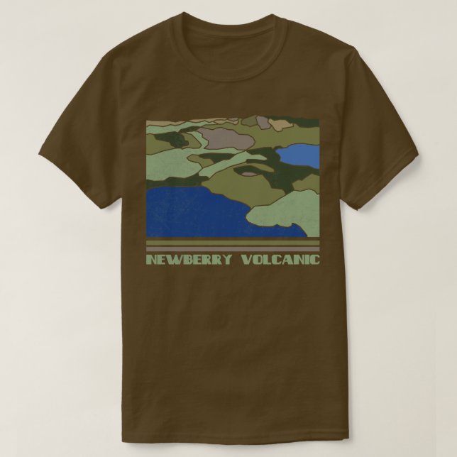 Newberry Volcanal Monument Nature Lover V T-Shirt (Design vorne)