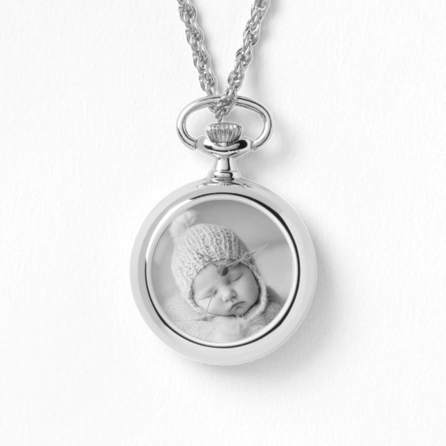 Newborn Baby Necklace Watch Armbanduhr (Vorderseite)