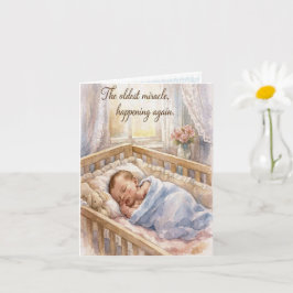 Newborn Baby Personalized Congratulations Card Karte
