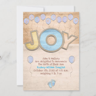 Newborn Boy Boy Ankündigung