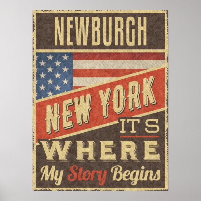 Newburgh New York Poster (Vorne)