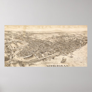 Newburgh, New YorkPanoramic MapNewburgh, NY Poster