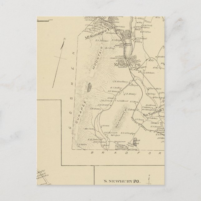 Newbury Postkarte (Vorderseite)