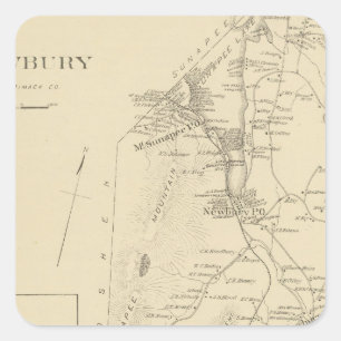 Newbury Quadratischer Aufkleber
