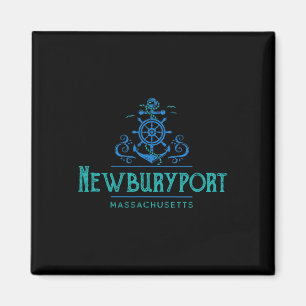 Newburyport Massachusetts Nautical Design Magnet