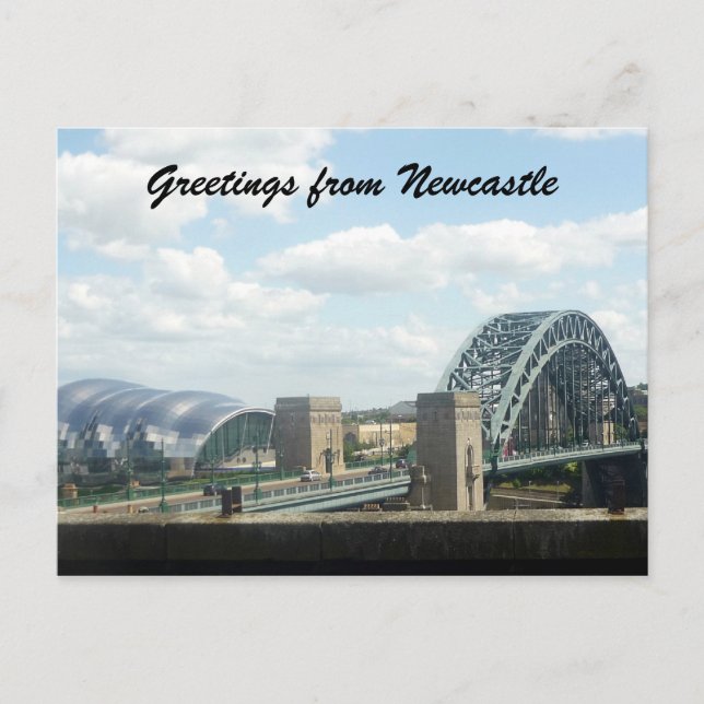 Newcastle-Ansicht Postkarte (Vorderseite)