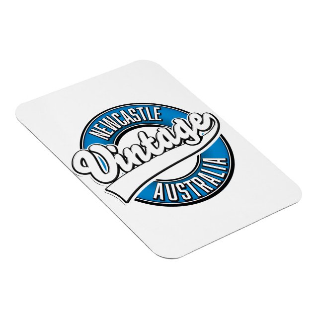 Newcastle australia Vintages Logo Magnet (Rechte Seite)
