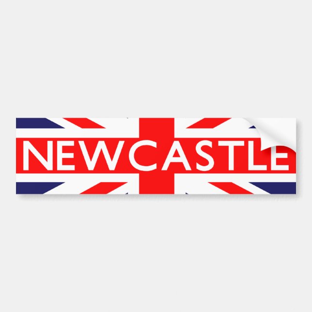 Newcastle: Britische Flagge Autoaufkleber (Vorne)