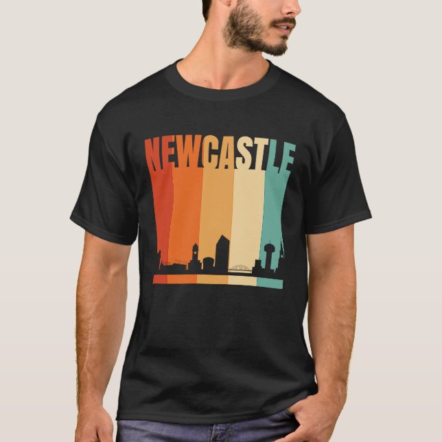 Newcastle City Skyline T-Shirt (Vorderseite)