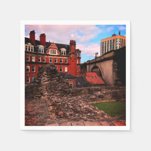 Newcastle-Gebäude Serviette