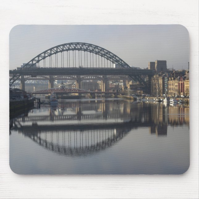 Newcastle Quayside und die Tyne Bridge Mousepad (Vorne)