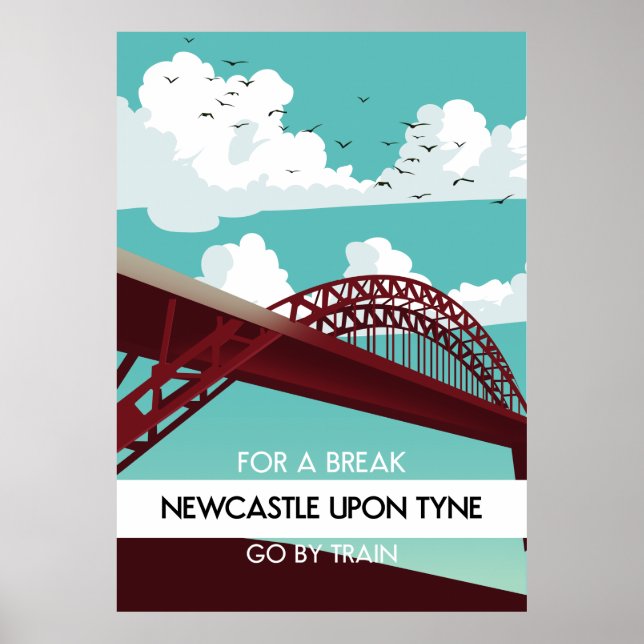 Newcastle upon Tyne Bridge Poster. Poster (Vorne)