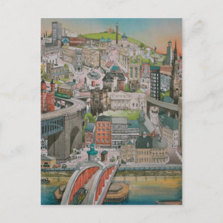 Newcastle upon Tyne durch die Jahre-Postkarte Postkarte