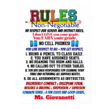 Newest Version School Teacher's Poster