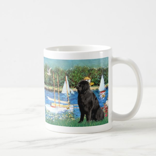 Newfie 1 - Segelboote Tasse (Rechts)