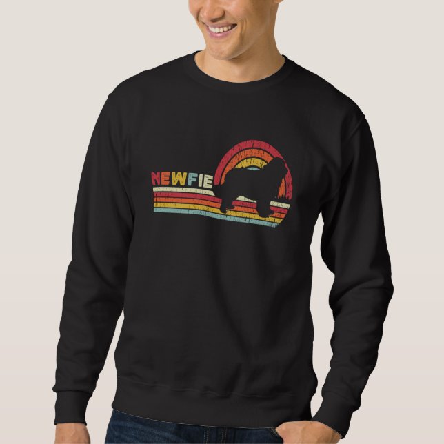 Newfie For Men Women Kids Newfoundland Dog Dad Mom Sweatshirt (Vorderseite)
