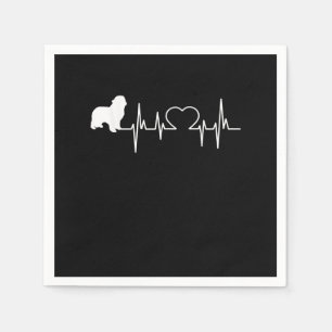 Newfie   Heartbeat Newfundland   Niedlich Newfie Serviette