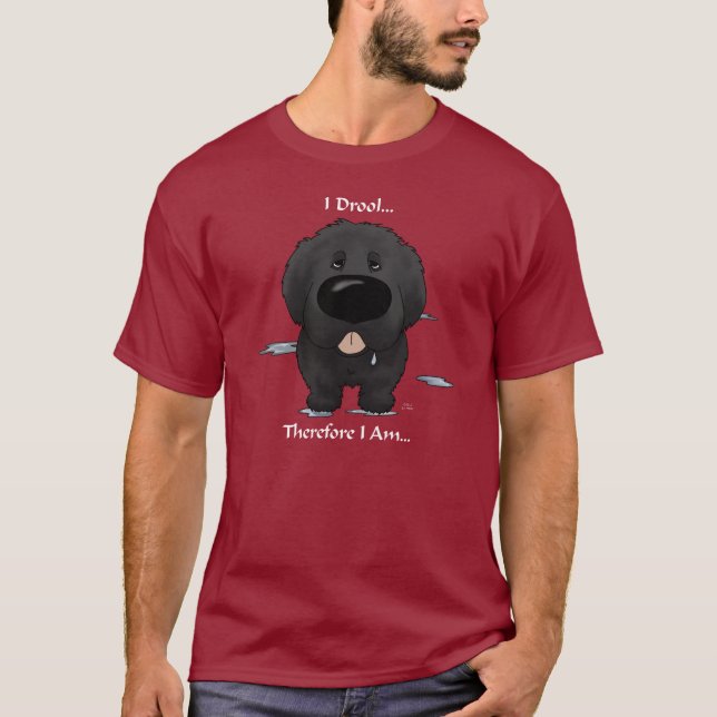 Newfie - ich geifere T-Shirt (Vorderseite)