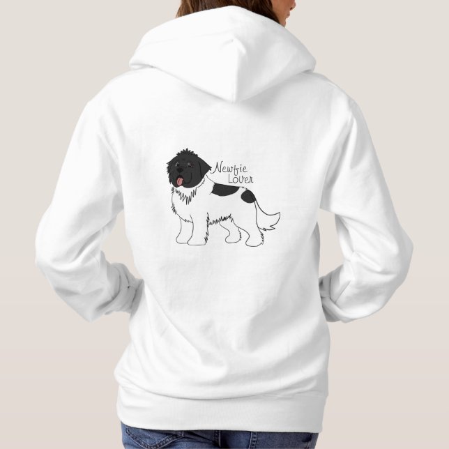 "Newfie Lover" Womens Landseer Neufundland Hoodie (Rückseite)